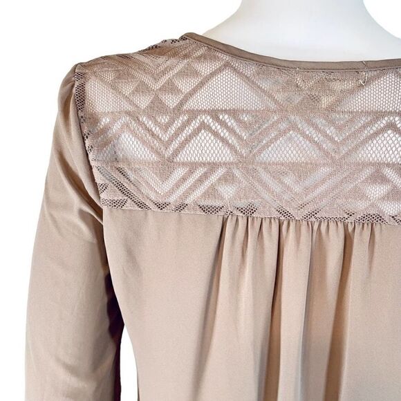 Meraki Long Balloon Sleeve Blouse Brown - Picture 8 of 11